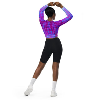 EZ Illusions Of Water long-sleeve crop top