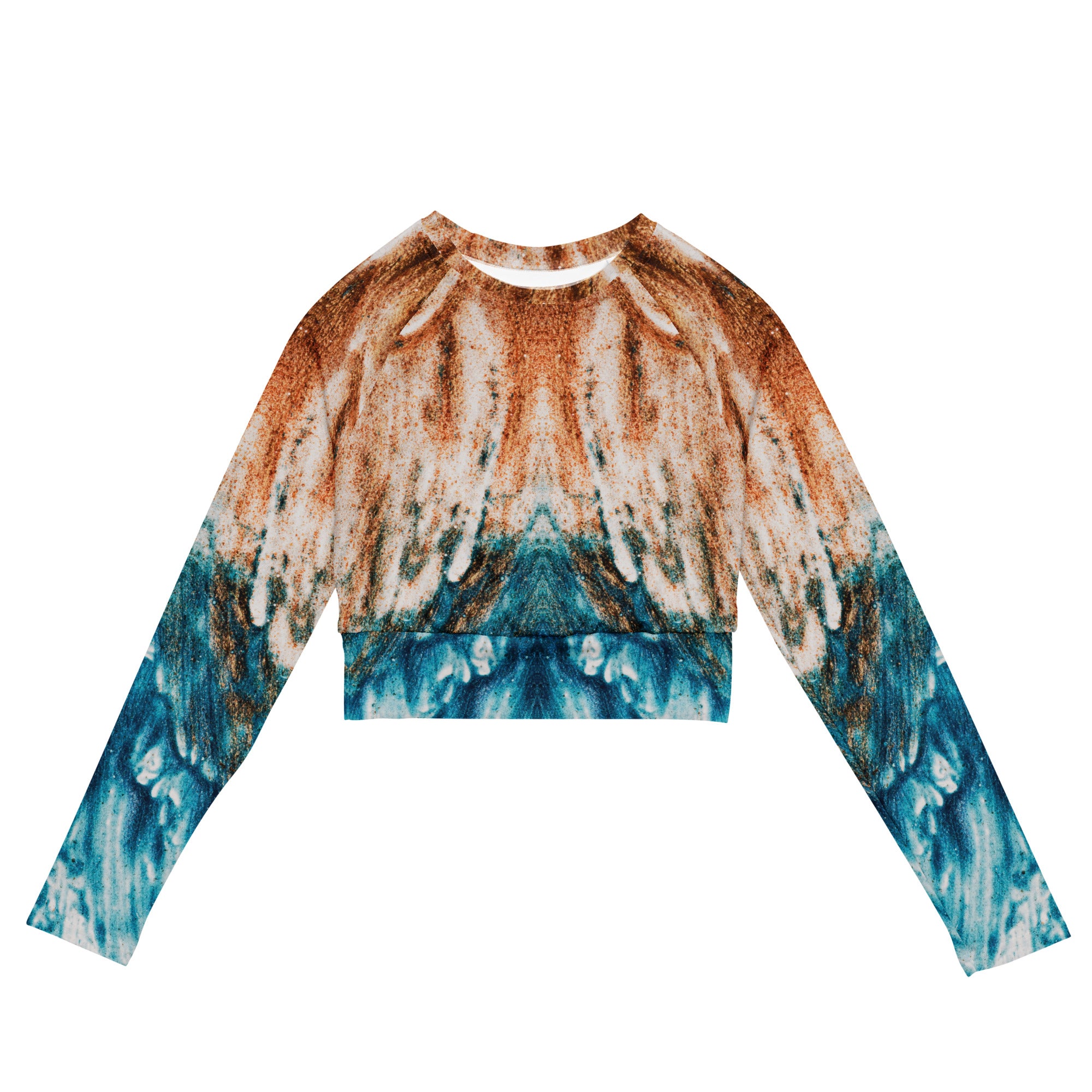 EZ Arts Of Sand long-sleeve crop top