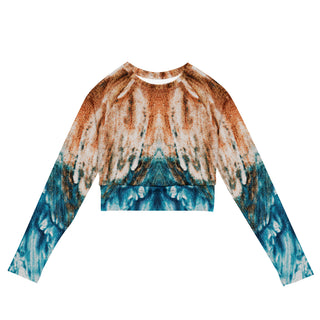 EZ Arts Of Sand long-sleeve crop top