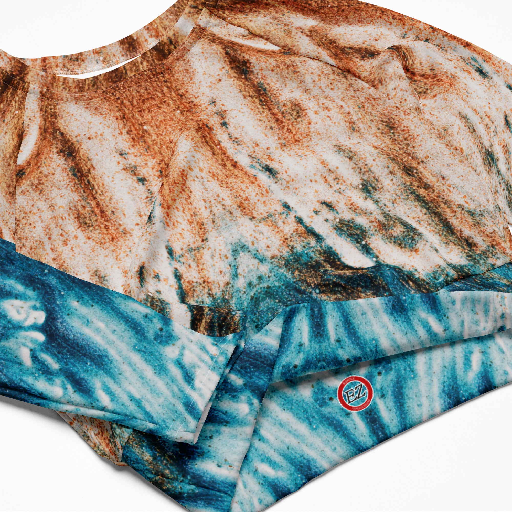 EZ Arts Of Sand long-sleeve crop top