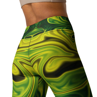 EZ Neon Butterfly Yoga Leggings