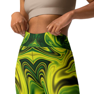 EZ Neon Butterfly Yoga Leggings