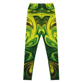 EZ Neon Butterfly Yoga Leggings