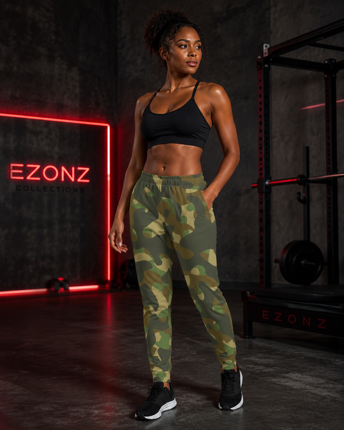 EZ Women's Camouflage Joggers