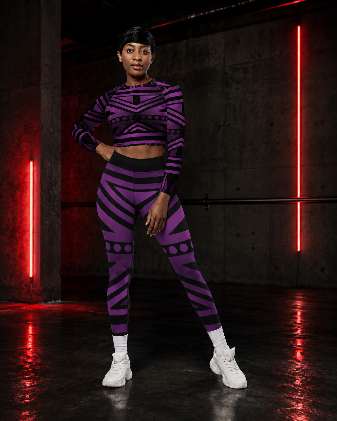 EZ Purple Haze Yoga Leggings
