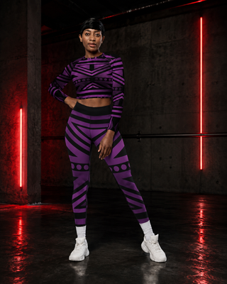 EZ Purple Haze Yoga Leggings