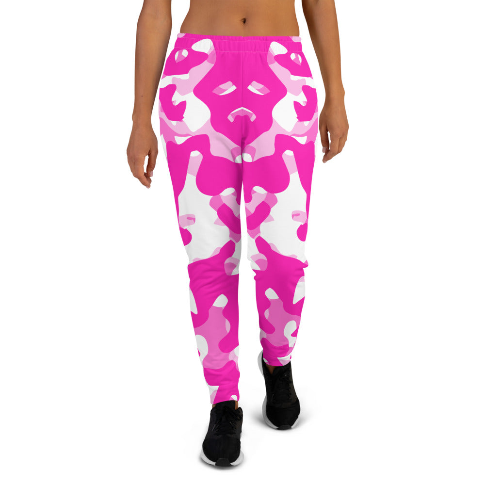 EZ Women's Pink Camouflage Joggers